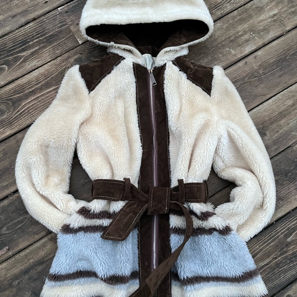 Vintage 70s Vibing Belted Coat Size - Picture 4 of 16